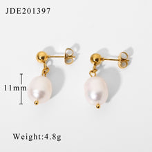 Load image into Gallery viewer, Pearl Pendant Earrings