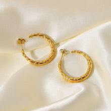 Load image into Gallery viewer, Semicircular Striped Earrings