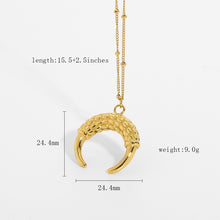 Load image into Gallery viewer, Crescent Pendant Necklace