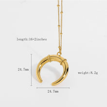 Load image into Gallery viewer, Crescent Pendant Necklace