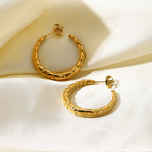 Load image into Gallery viewer, Semicircular Striped Earrings