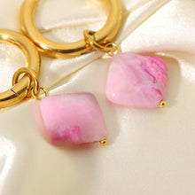 Load image into Gallery viewer, Square Gem Earrings