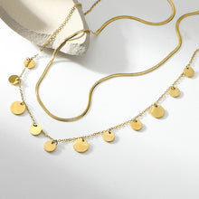 Load image into Gallery viewer, Coin Pendant Layered Necklace