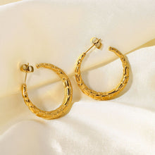 Load image into Gallery viewer, Semicircular Striped Earrings