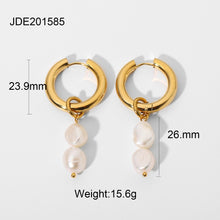 Load image into Gallery viewer, Pearl Pendant Earrings