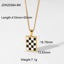 Load image into Gallery viewer, CHECK LOCK HEART PENDANT NECKLACE