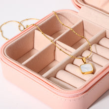 Load image into Gallery viewer, Square Moon Stone Pendant Necklace