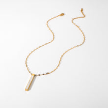 Load image into Gallery viewer, Rectangular Zircon Pendant Necklace