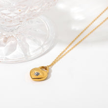 Load image into Gallery viewer, HEART LOCK PENDANT NECKLACE