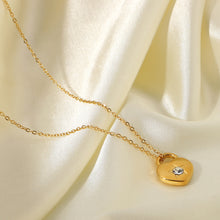 Load image into Gallery viewer, HEART LOCK PENDANT NECKLACE