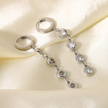 Load image into Gallery viewer, Zircon Fringed Earrings