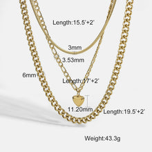 Load image into Gallery viewer, CHAIN LAYERED NECKLACE