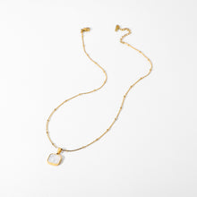 Load image into Gallery viewer, Square Moon Stone Pendant Necklace