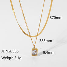 Load image into Gallery viewer, Square Zircon Pendant Necklace