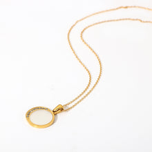 Load image into Gallery viewer, Zircon Moon Stone Pendant Necklace