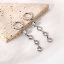 Load image into Gallery viewer, Zircon Fringed Earrings