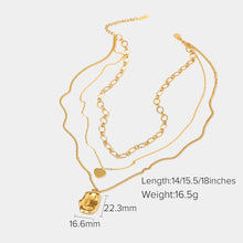 Load image into Gallery viewer, LAYERED HEART-SHAPED NECKLACE