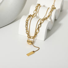 Load image into Gallery viewer, Metal Bean Necklace