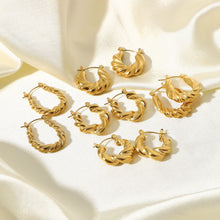 Load image into Gallery viewer, Twist Pattern  Earring