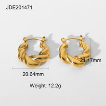 Load image into Gallery viewer, Twist Pattern  Earring