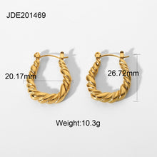 Load image into Gallery viewer, Twist Pattern  Earring