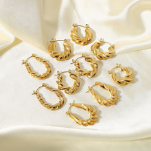 Load image into Gallery viewer, Twist Pattern  Earring