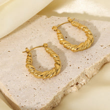 Load image into Gallery viewer, Twist Pattern  Earring