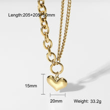 Load image into Gallery viewer, Heart Drop Necklace