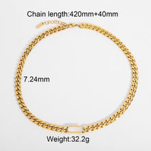Load image into Gallery viewer, Colorful Pearl Decoration Gold Necklace