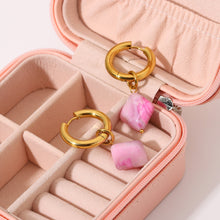 Load image into Gallery viewer, Square Gem Earrings
