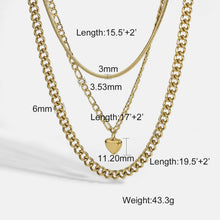 Load image into Gallery viewer, CHAIN LAYERED NECKLACE

