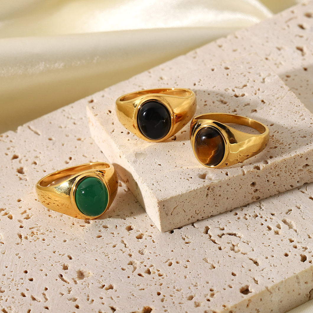 Gold Rings with Stone